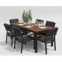 Обеденная группа Gardenini Белла 180 антрацит DBLL.010518.C4