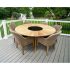 Обеденный комплект Brafritid Circus-Ontario 160 бежевый/натуральный, тик/искусственный ротанг