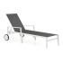 Лежак Brafritid Leone белый/серый, алюминий