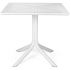Стол пластиковый обеденный Gardeck Nardi Clip 80, белый