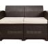 Диван Gardeck B:Rattan premium двухместный, венге (2-х местная подушка)