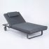 Шезлонг Ideal Patio КОСТА С на колесах, каркас карбон, матрас маренго (с подушкой)