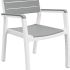 Стул c подлокотниками Keter Гармония (Harmony armchair) белый-серый