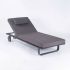 Шезлонг Ideal Patio КОСТА С на колесах, каркас карбон, матрас антрацит (с подушкой)