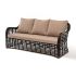 4SiS Ницца диван из искусственного ротанга трехместный, цвет бронзовый
