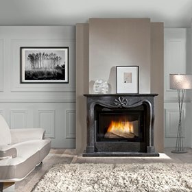 Каминная облицовка Chazelles PLESSIS синий камень фото