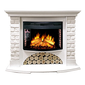 Портал Royal Flame Village кирпич белый под очаг Dioramic 25 FX фото