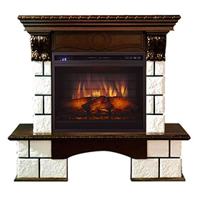 Портал Royal Flame Pierre Luxe Темный дуб под очаги Vision 23 фото