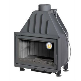 Каминная топка ЭкоКамин Альфа 700 (200мм) с черным шамотом фото