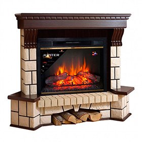 Портал InterFlame Экстер угловой /Panoramic 28`/Jupiter BLT / фото