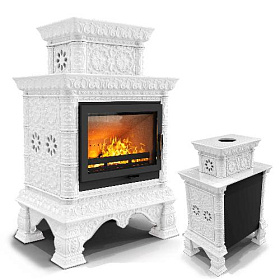 Облицовка камина КимрПечь Кострома пристенный-двухъярусный для топок 600 фото